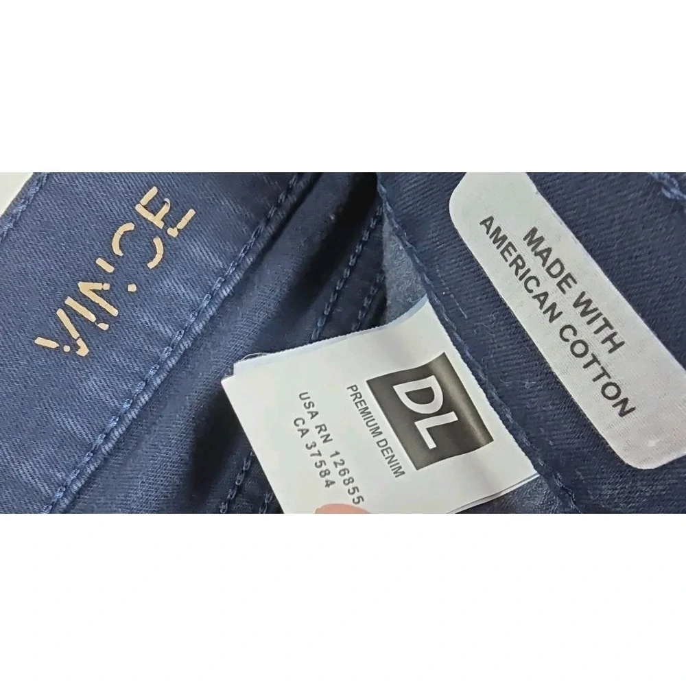 DL1961 Jeans Mens 32 NAVY Vince XTwill Casual Straight Leg Denim‎